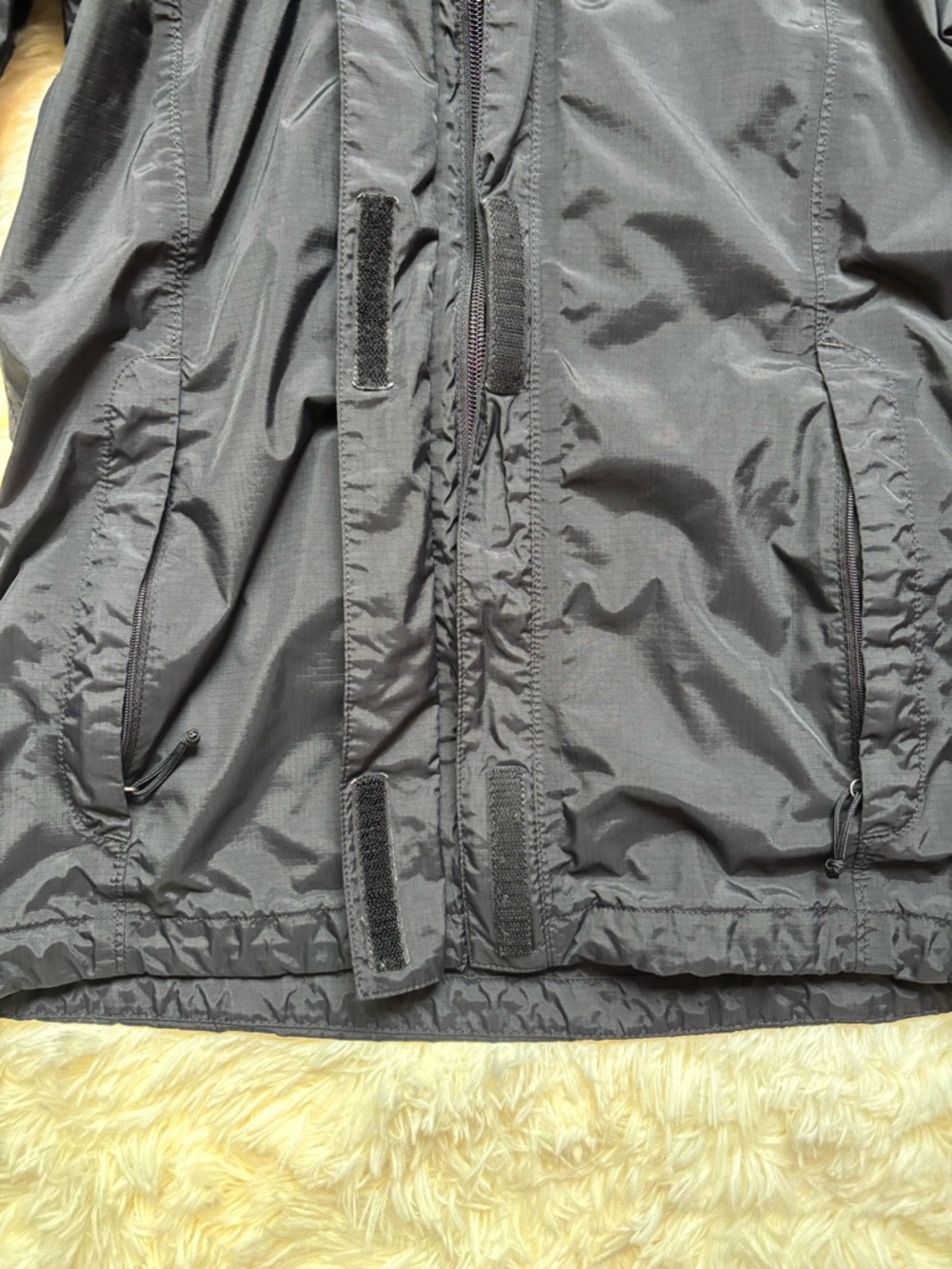 The North Face Womens Rain Jacket Hooded Wind Black Size S/P - Picture 3 of 8